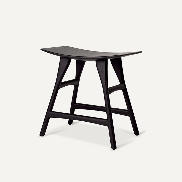 Osso stool zwart eikenhout