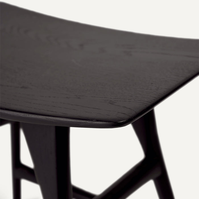 Osso stool zwart eikenhout