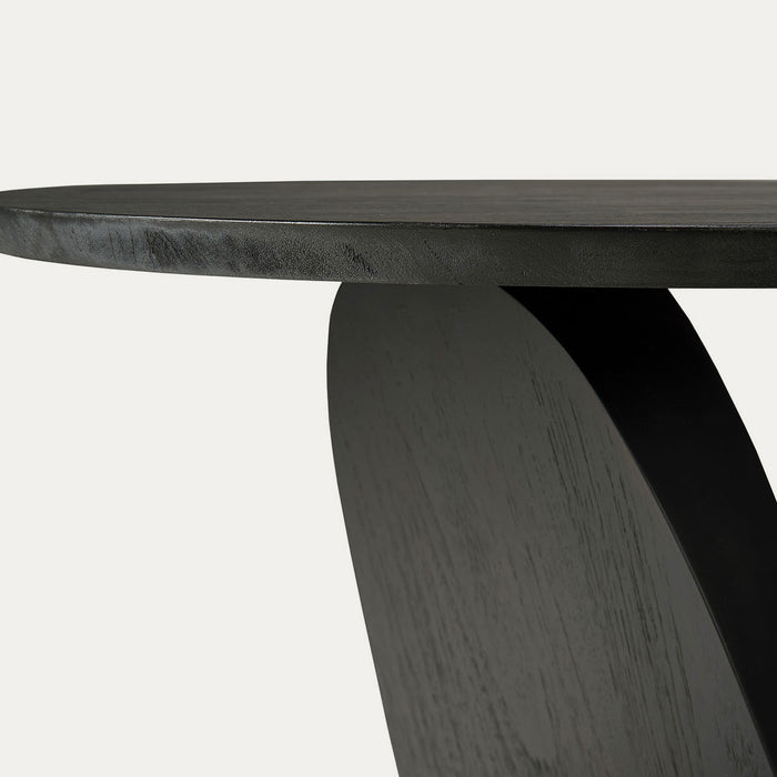 Oblic black side table