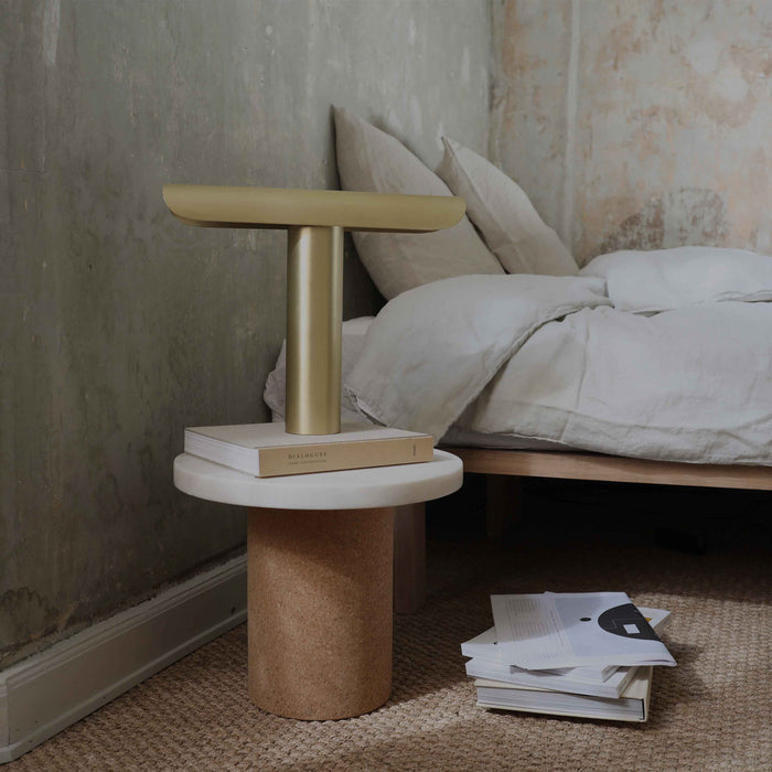 T-lamp brushed brass