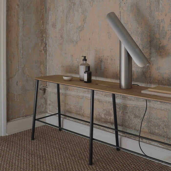 T-lamp brushed steel
